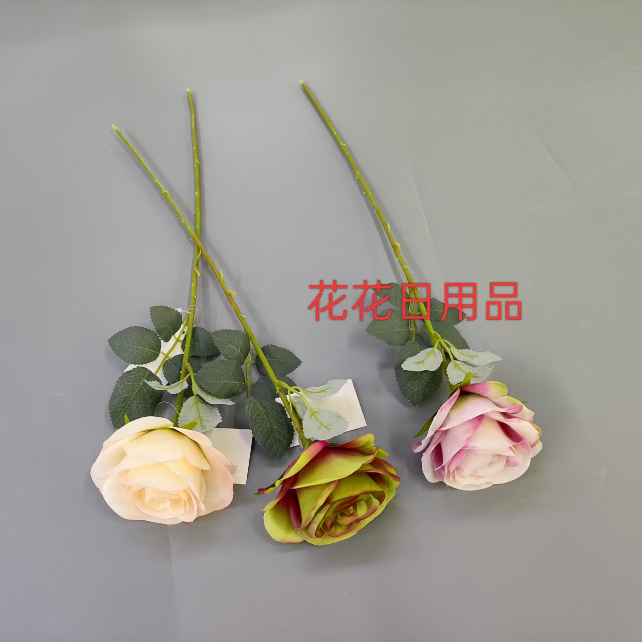 Artificial flower, artificial flower bonsai, single Dutch rose wall-mounted vase decoration details Picture