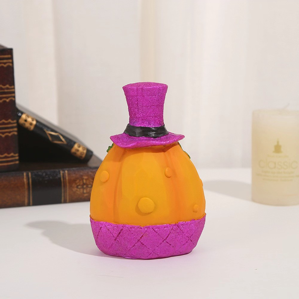 Cross-border European and American festival celebration gifts: Halloween pumpkin head decorations, funny pumpkin bucket table trinkets, diy detail image 6