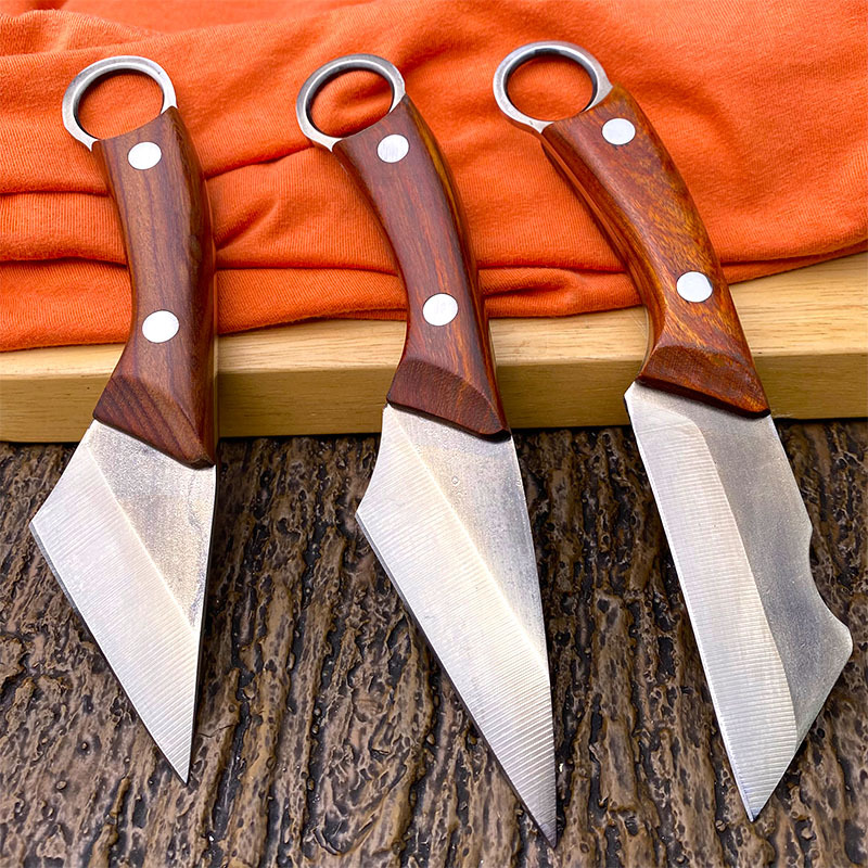 Wood-handled bud grafting knife, special knife for grafting fruit trees, special steel for manual grafting, gardening and garden tools, multi-functional knife full figure