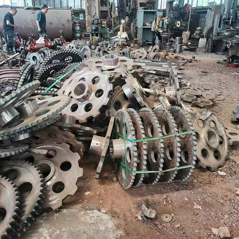 Shandong manufacturer's mine hoist sprocket assembly, industrial conveyor cast steel sprocket scraper conveyor parts assembly Specification drawing