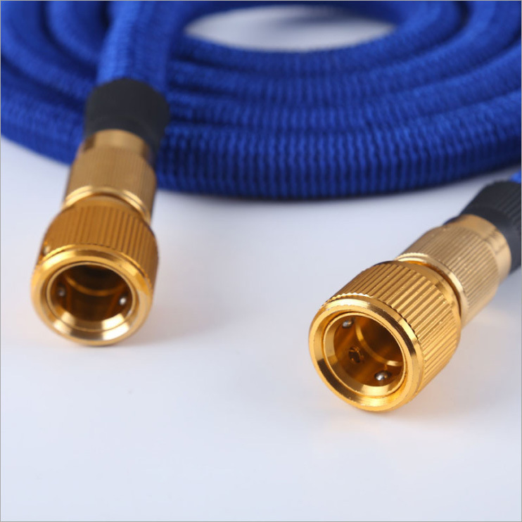 Household garden telescopic water pipe, 3x telescopic TPE car wash water pipe, Magic water pipe, water gun accessories, copper-plated version Specification drawing