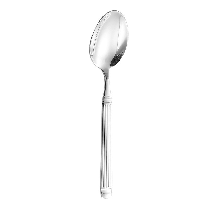 Cross-border stainless steel knife, fork and spoon Roman column set, home coffee and dessert spoon, Western tableware, hotel steak knife and fork Item Picture