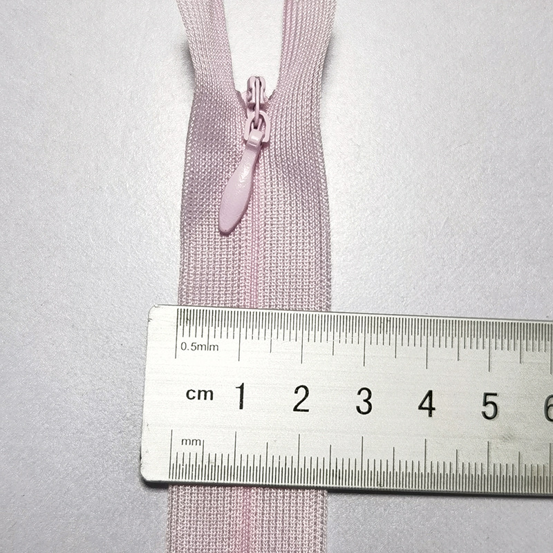 隐形拉链3号尼龙闭尾水滴拉链头抱枕家访服装连衣裙