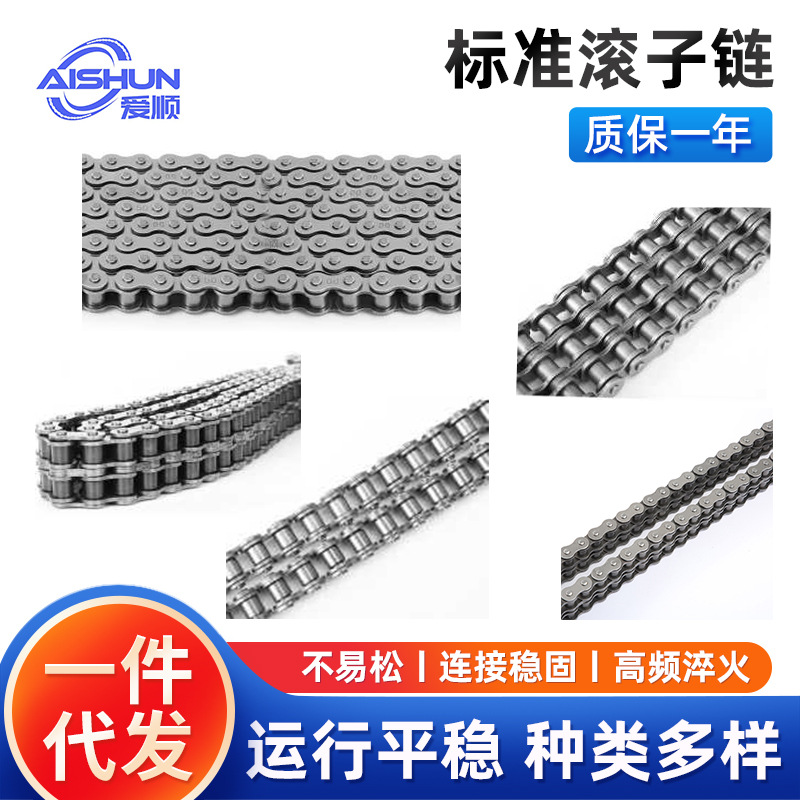 04B-72B series single, double and three-row industrial transmission and conveying precision roller chains full figure