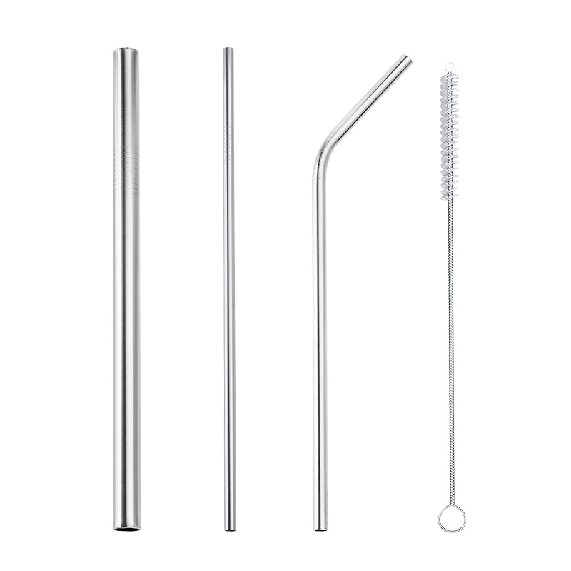 Amazon's best-selling stainless steel straws, eco-friendly straw sets, colorful beverage straws, coffee and milk tea straws as gifts Item Picture
