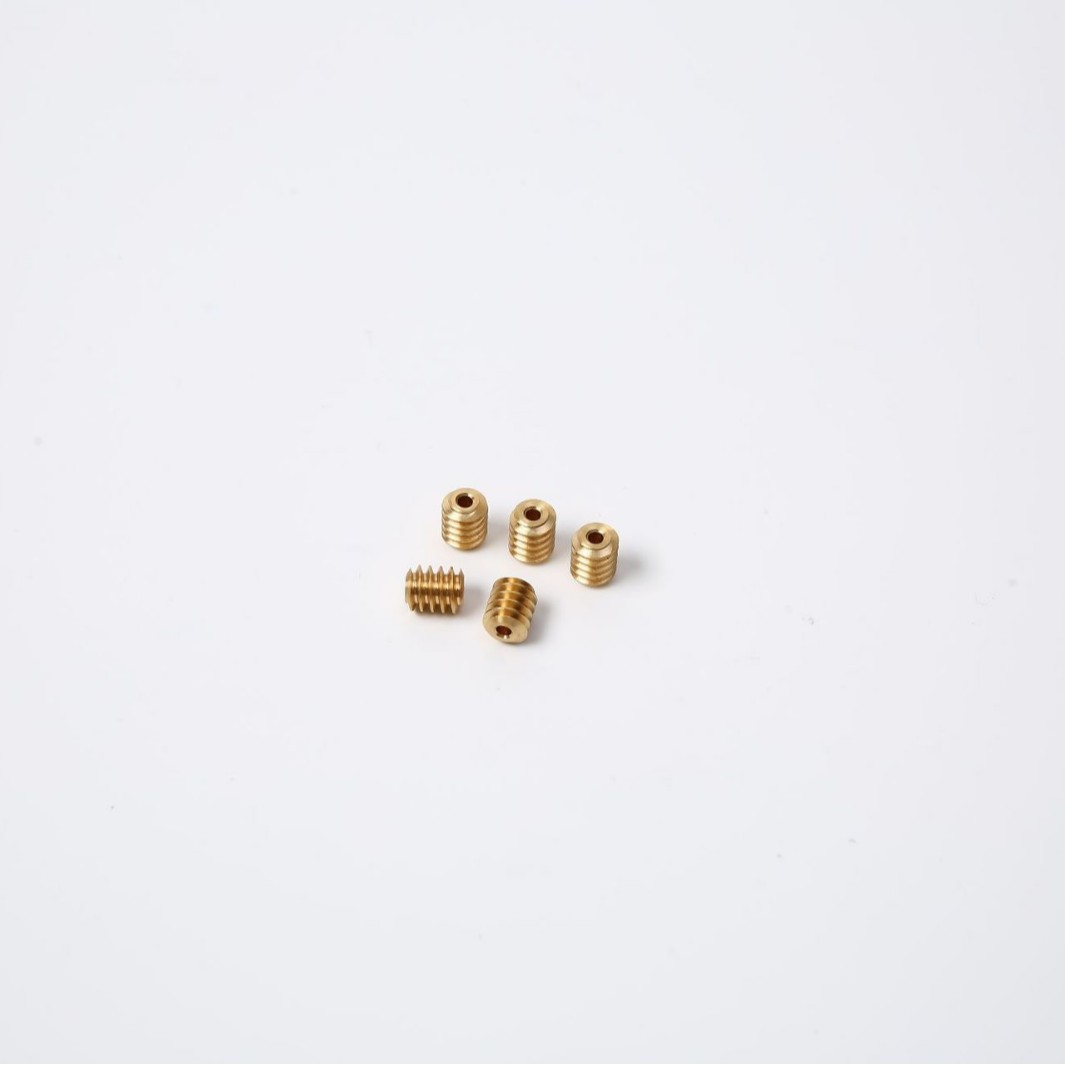 Single-head motor worm, length 7.5, module 0.4393, right-rotating full figure