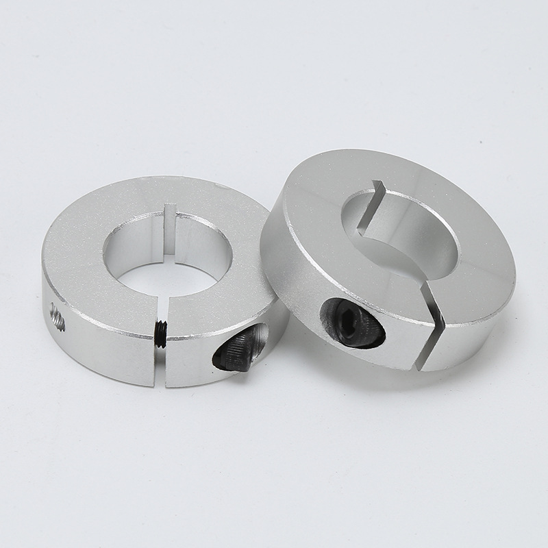 Open-type optical shaft fixed ring, bearing limit ring, positioning lock, retaining ring, thrust ring, aluminum alloy fixed ring Specification drawing