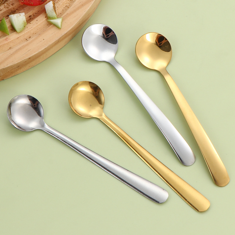 304 stainless steel seasoning spoon, honey coffee spoon, medicinal powder spoon, household monosodium glutamate and salt spoon, dessert spoon, mini spoon full figure