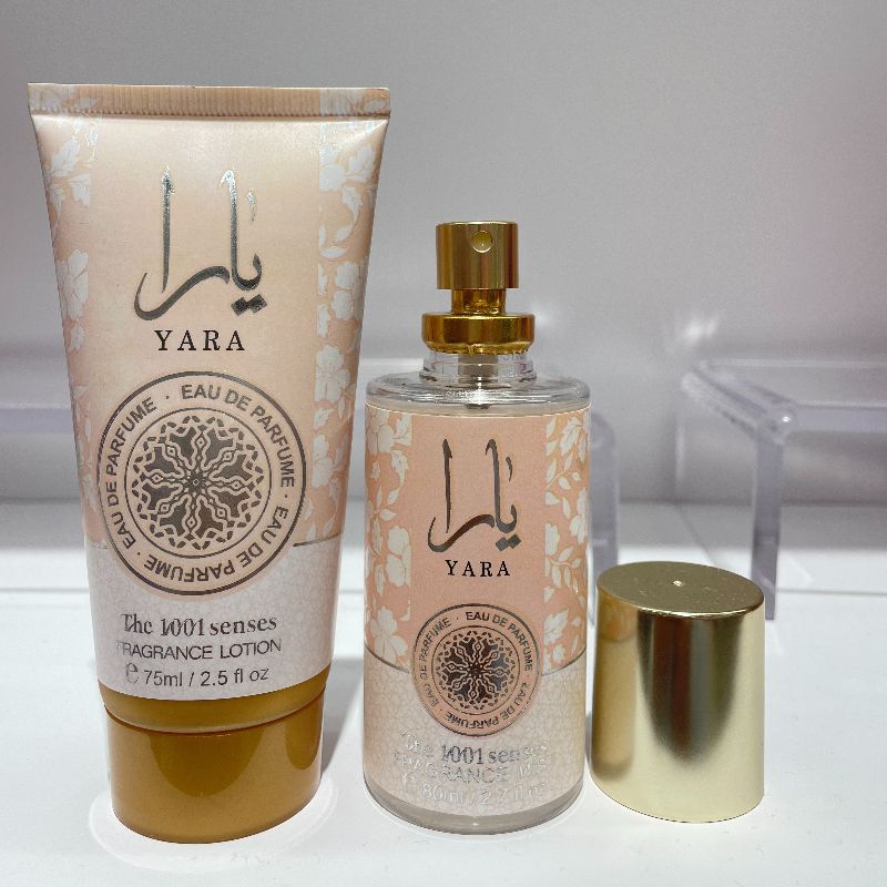 يارا: علبة من ماء الوجه + حليب الصدر 80ML Fragrance Mist+75ML Fragrance Lotion Set