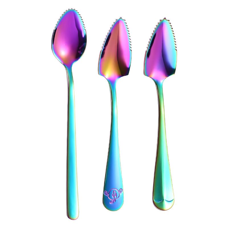 Stainless steel spoon, apple scraper, baby fruit complementary food tool, kiwi dredger, mother and baby products Item Picture