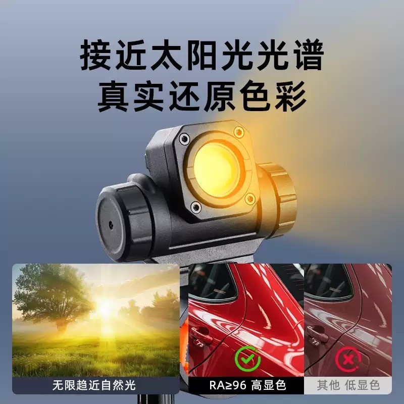 A560USB faros de bicicleta recargables faros de bicicleta linterna de ciclismo de chapa de automóvil luz de pintura luz auxiliar de pulido pistola de pulverización luz de reposición luz de trabajo de mantenimiento Specification image