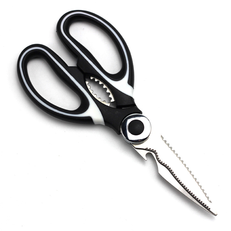 Wholesale kitchen scissors, Yangjiang knives and scissors for kitchen use, panda scissors, chicken bone scissors, stainless steel chicken bone special scissors Item Picture