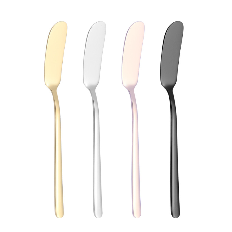 Cross-border 304 stainless steel cream knife, Korean long-handled jam knife, oiled cheese bread knife, butter knife, piping knife Item Picture