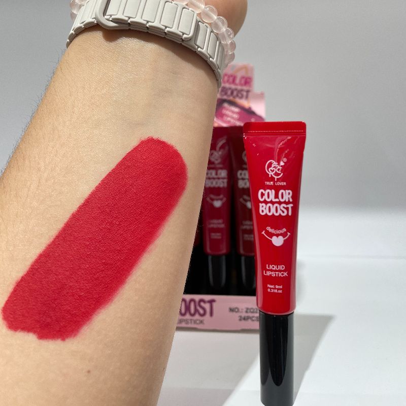 lipstick Liquid lipstick Lip gloss does not fade or stick to the rim of the cup. Red Lip gloss Liquid lipstick matte effect does not dry out pic 8