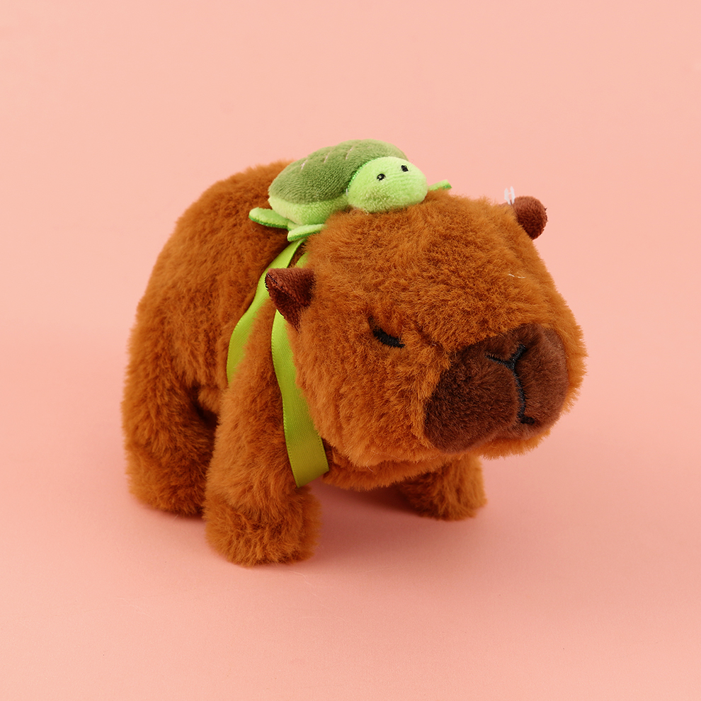 Friendly and kind! The cute and friendly electric plush Kapipala can be called and moved in a friendly way. It moves when you get close. It's so warm and friendly Application Scenario