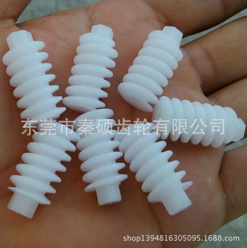 Dongguan Qinshuo supplies non-standard small module M1.0*¢12*24LPOM plastic worm gears details Picture