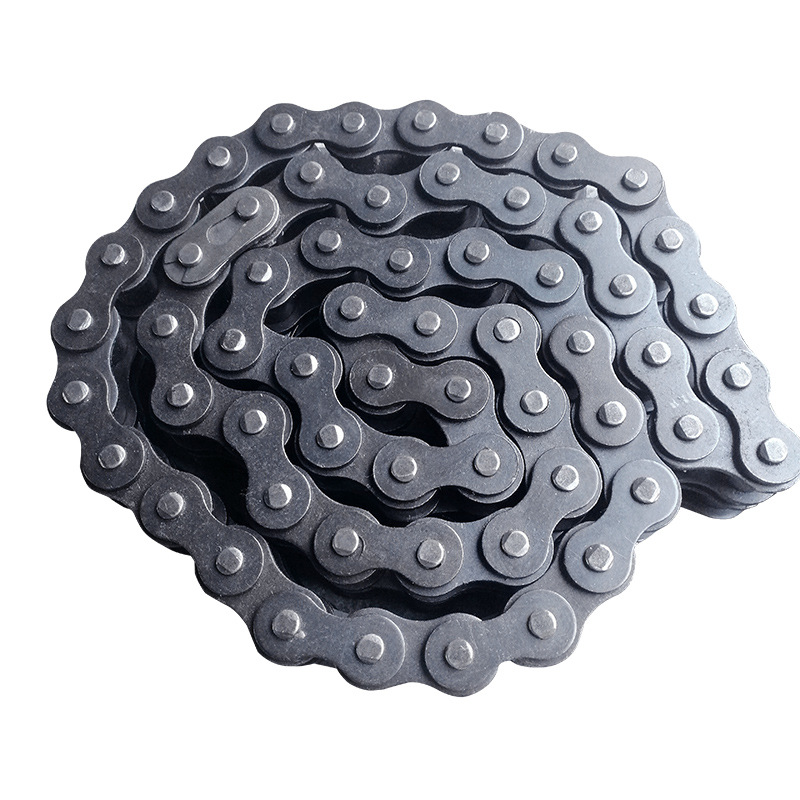 304 stainless steel chain, large-pitch mechanical parts, industrial chain, single-side bent plate, double-pitch stainless steel chain Item Picture