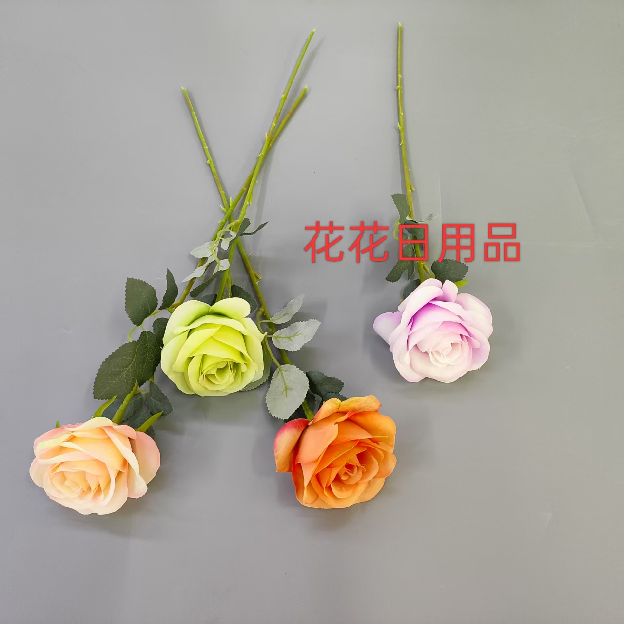 Artificial flower, artificial flower bonsai, single Dutch rose wall-mounted vase decoration Application Scenario
