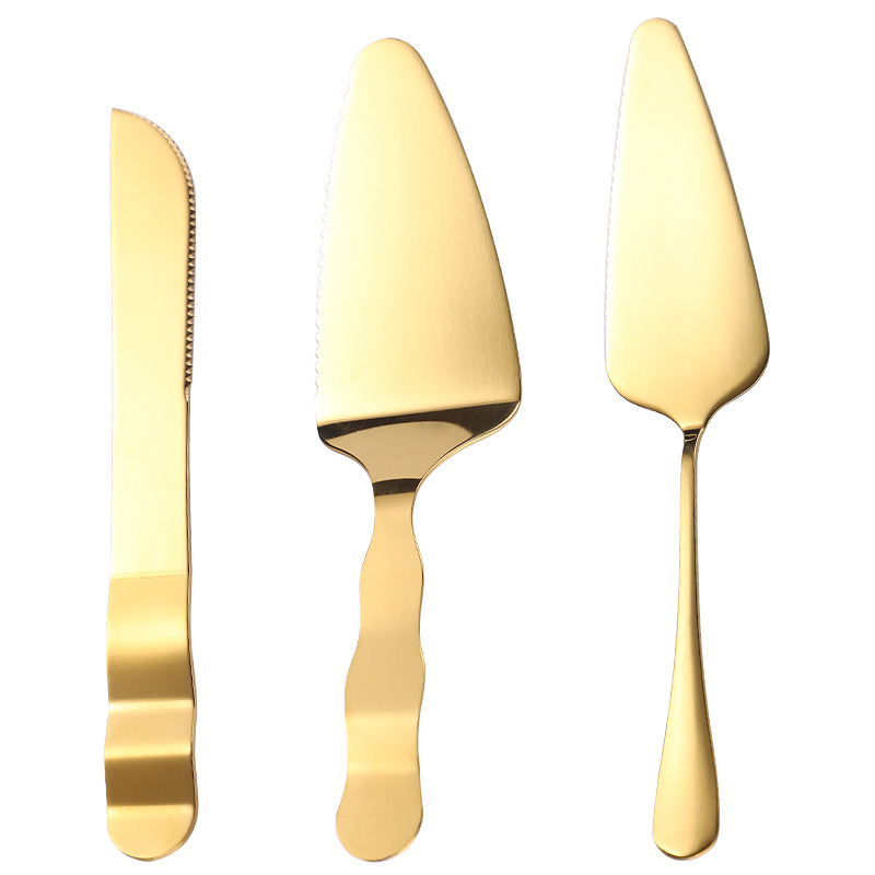 Cake knife and fork, fruit fork, cake spatula, baking small tools, stainless steel cake fork, mooncake knife, can be marked with logo Item Picture