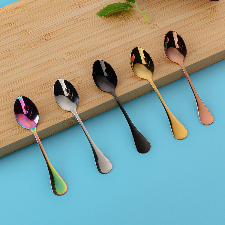 304 stainless steel seasoning spoon, salt spoon, monosodium glutamate spoon, mini coffee spoon, honey spoon, mixing spoon, gift spoon, logo full figure