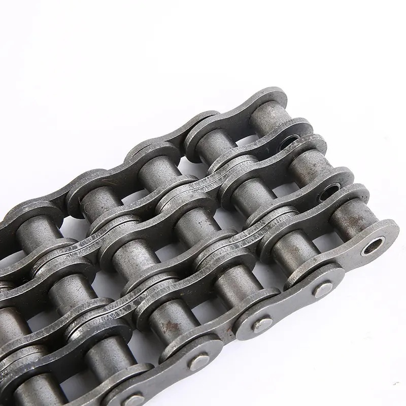 The manufacturer supplies 1-inch 16A single, double and three-row short pitch precision roller chains for industrial transmission and feed chains made of carbon steel undefined