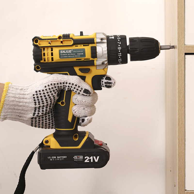 SNJUE 21v dual-speed lithium electric drill, hand drill, electric screwdriver, household electric drill tool set factory direct sales Specification drawing