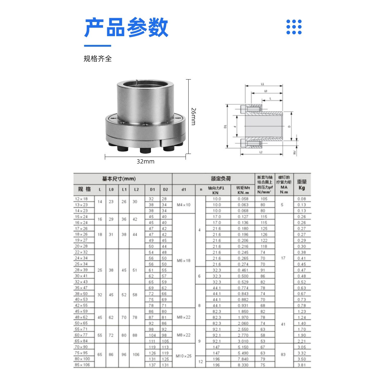 The Z11 type expansion sleeve mechanical equipment transmission parts keyless expansion sleeve, 45 # steel expansion connection sleeve machine cone sleeve locking Application Scenario