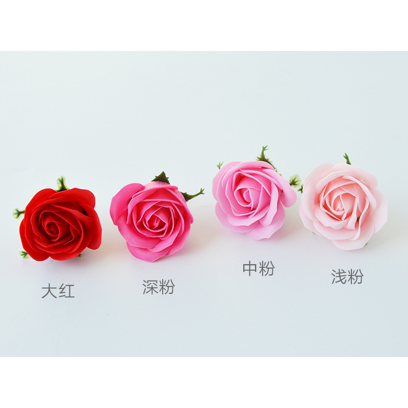 仿真装饰工艺品香皂肥皂玫瑰假花礼品装饰仿真花瓣摆件节日情人节母亲节礼品