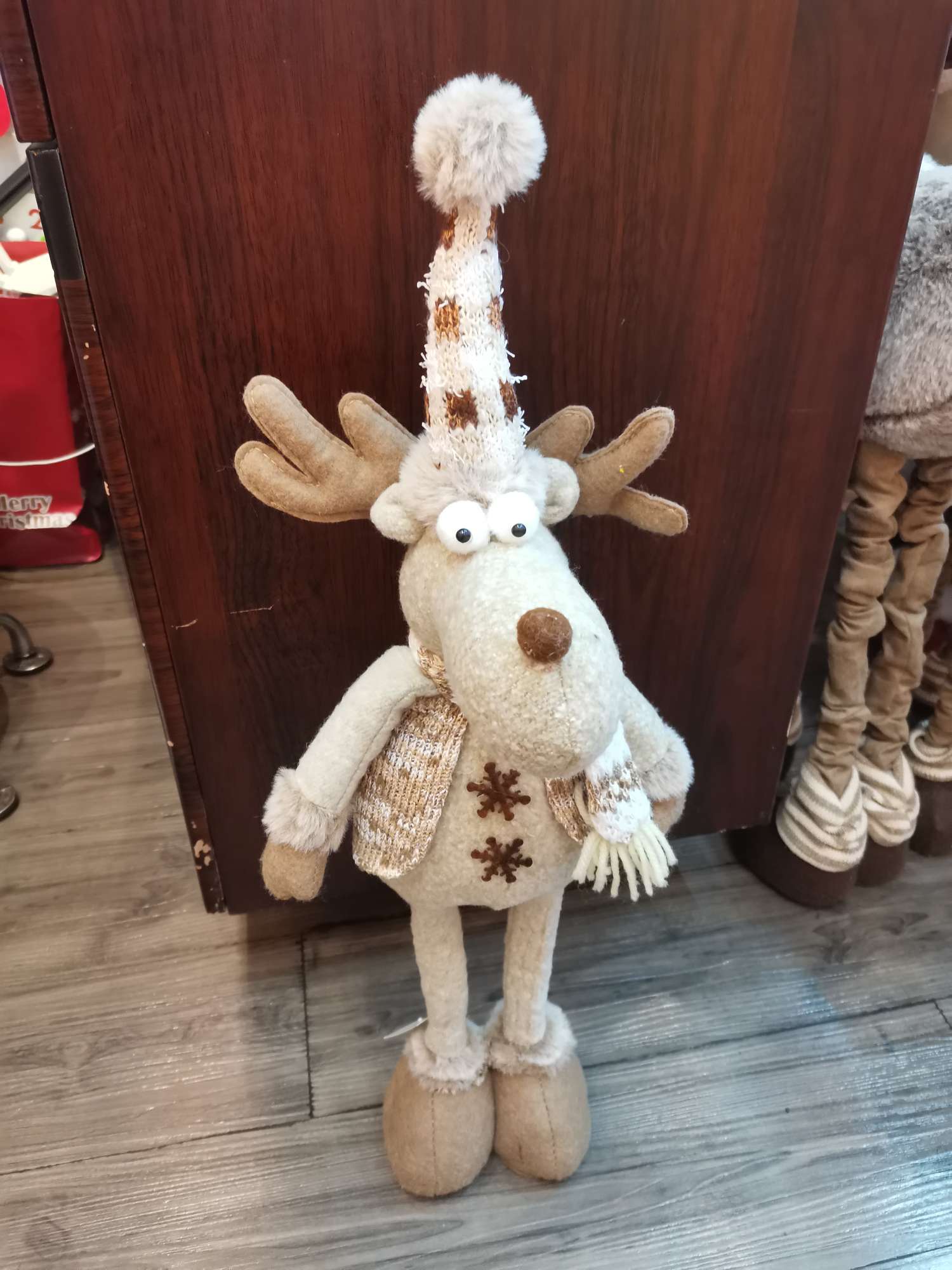 043老人 雪人 麋鹿站姿伸缩款 ，圣诞装饰工艺品