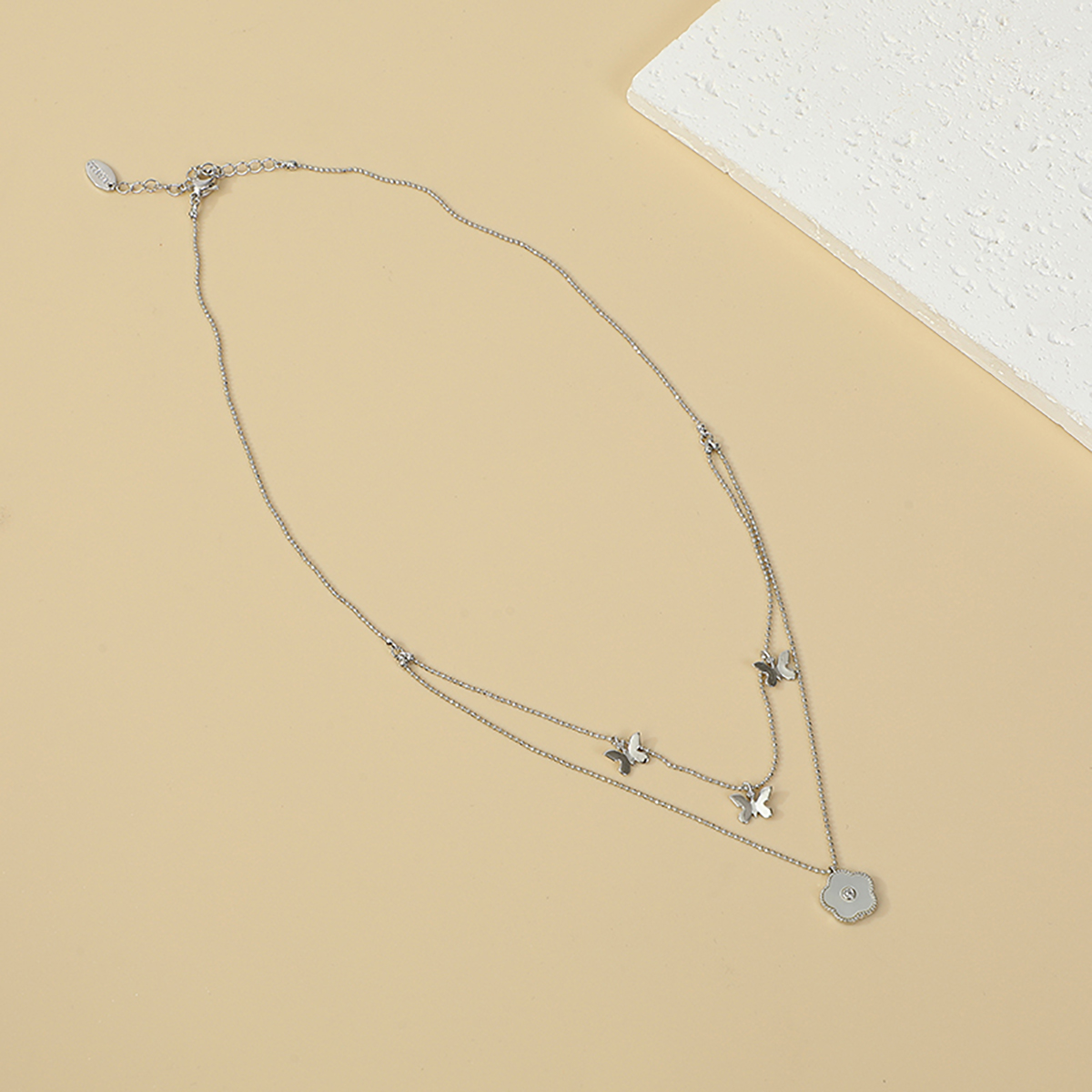 2025新款一对耳环一条项链首饰套装贝壳花朵形吊坠项链耳环套装婚礼派对度假珠宝节日情人节首饰礼物