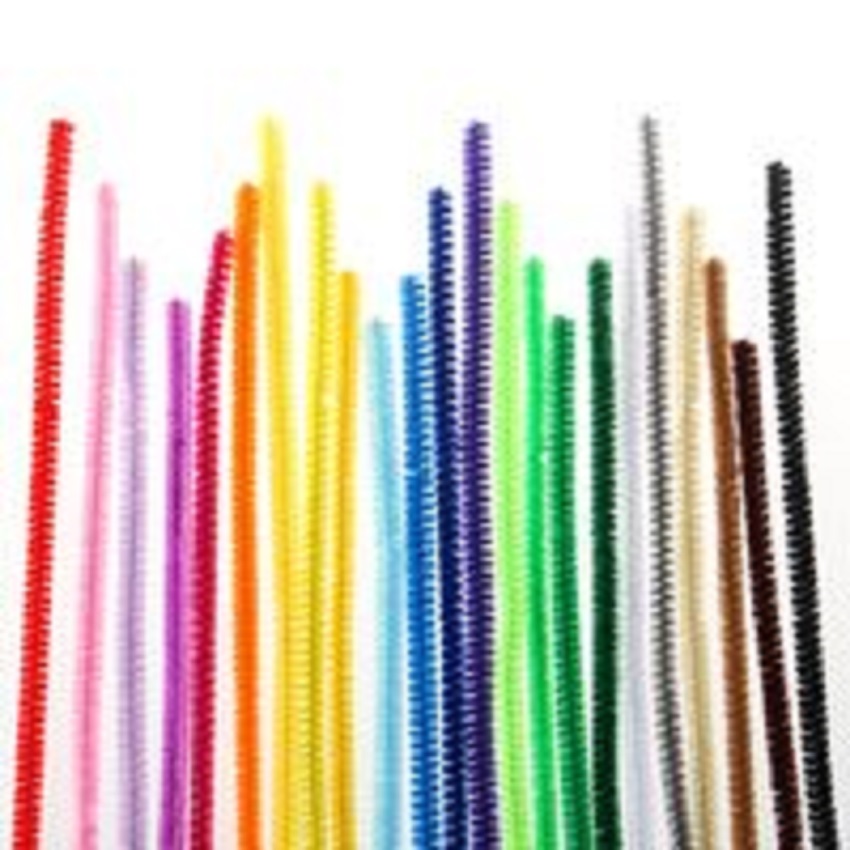 Twisted stick, macaron-colored encrypted handmade hair root strip, children's diy toy, art bouquet material