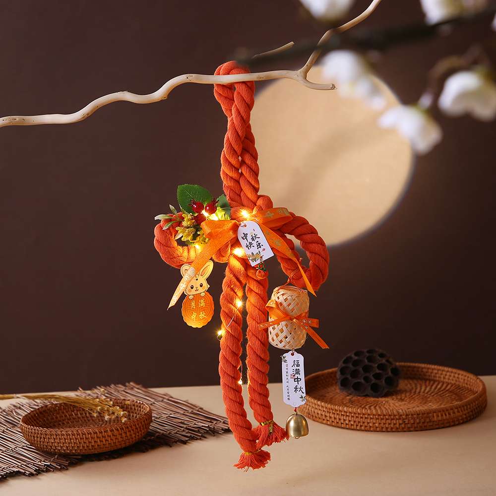 Mid-Autumn Festival Chinese knot pendants, office cultural festival supplies, Chinese red money bags, festive decorations, Chinese knots, Chinese knot pendants, Chinese red festival supplies, festive Chinese red Chinese knot pendants, Chinese knot festival supplies, festive Specification image