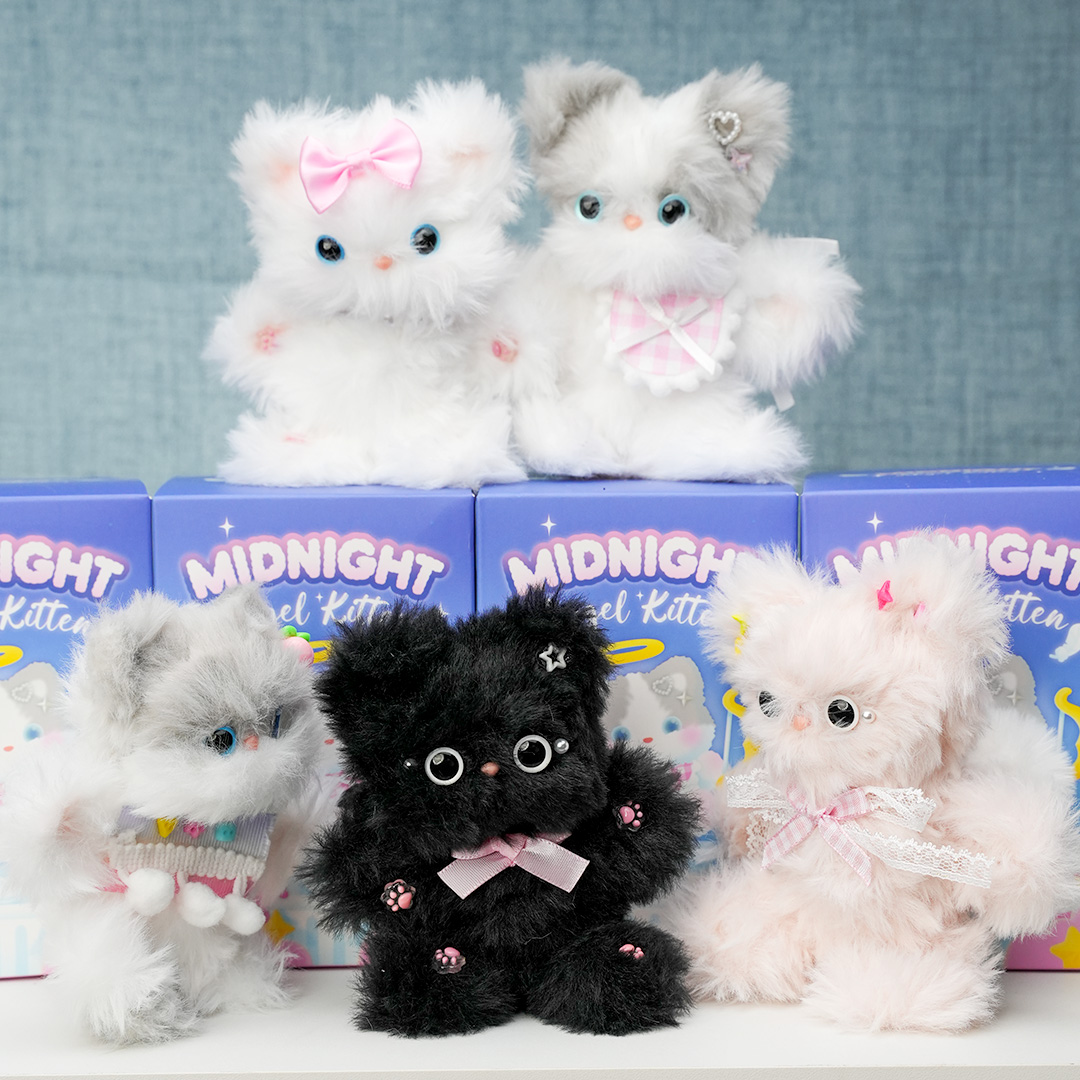 Midnight Angel Kitten DIY Twisty Stick material Pack Blind Box Cute Cat Make by yourself, full of achievement. There are teaching videos, even beginners can do it without any problem details Picture