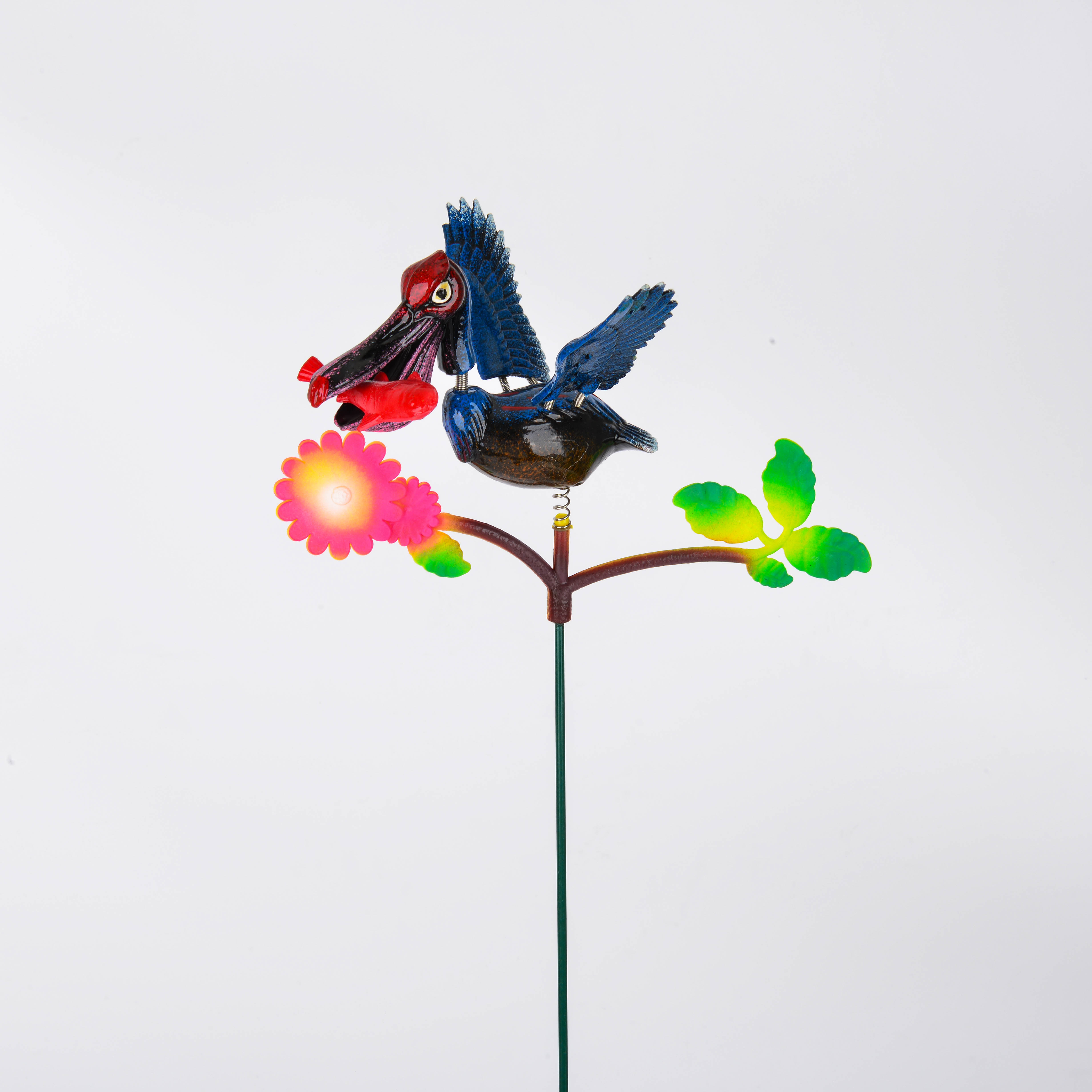 New outdoor branch flower fish pelican garden plug-in garden flower bed decorative handicrafts Specification image