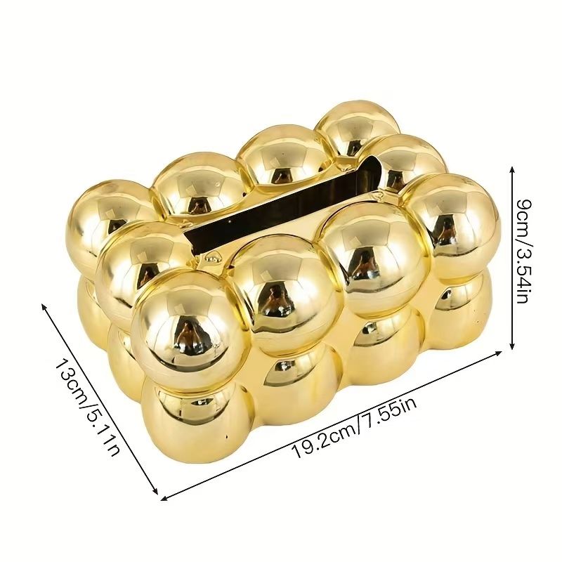 金色纸巾盒酒店日用百货多功能用品实用便利居家酒店客房必备多款选择详情图2