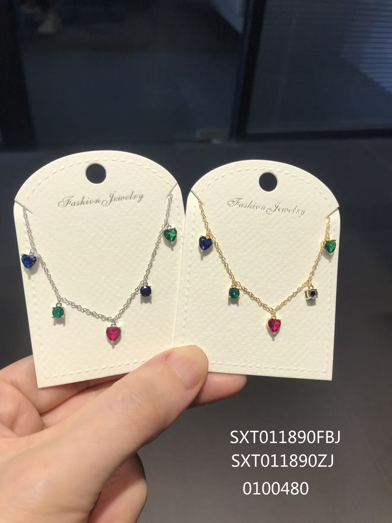 毛衣链淡水珠珍珠颗粒18k金饰品六毫米四耳朵爪钻衣饰配饰品