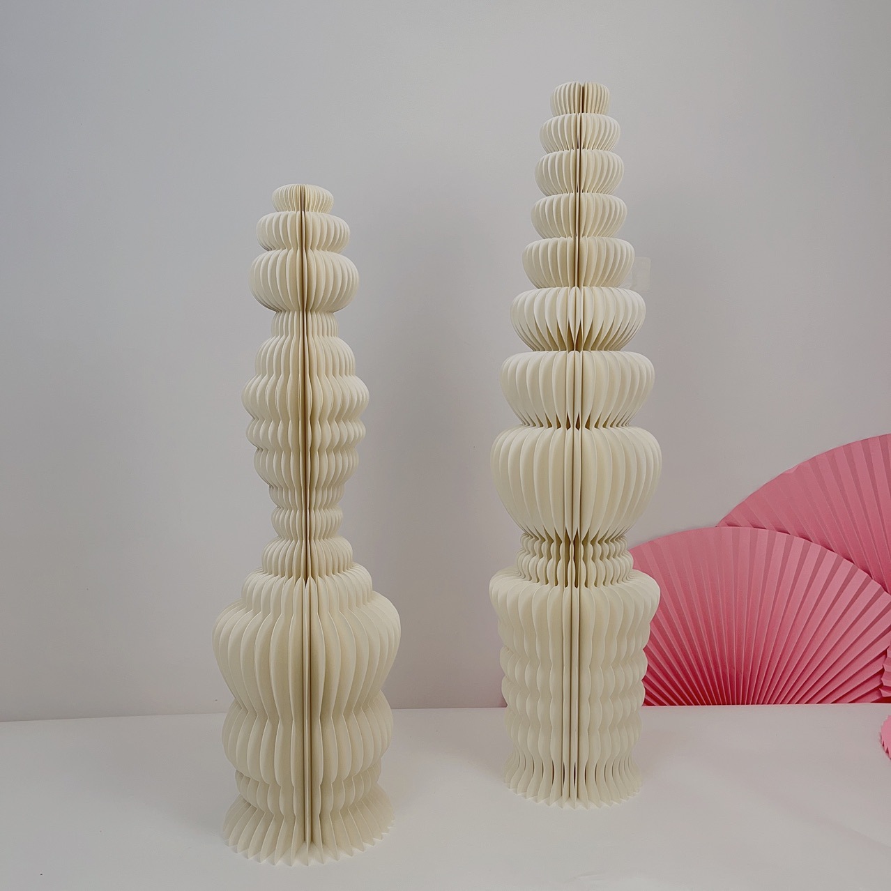 Cactus organ paper art ornaments, exhibition decoration, origami display stand, balloon party, baby banquet, wedding dessert props Item Picture