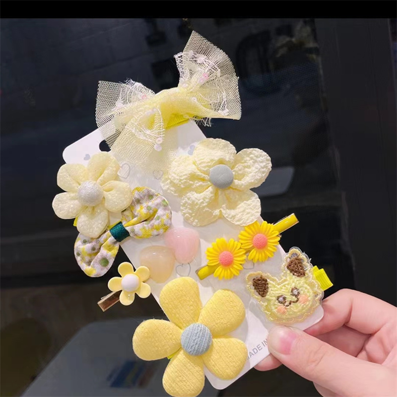 儿童发夹抓夹发卡滴油装饰发夹可爱发饰发夹套装简约发卡头饰