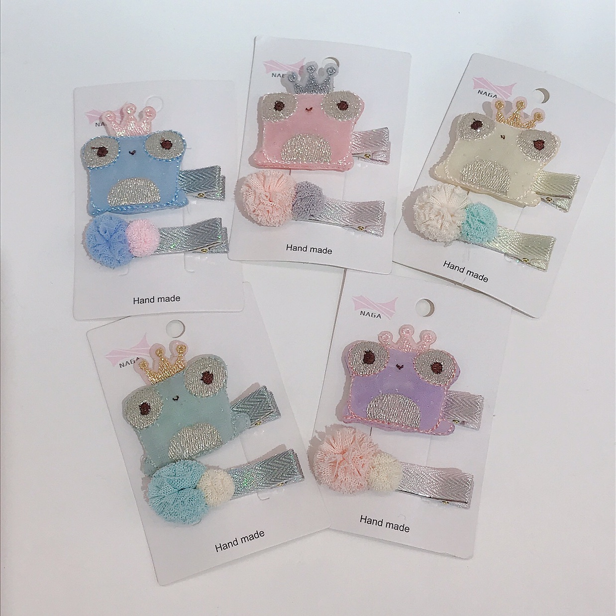 笕希服装辅料 各种服装辅料 厂家可爱毛绒diy工厂 可爱小青蛙儿童发夹