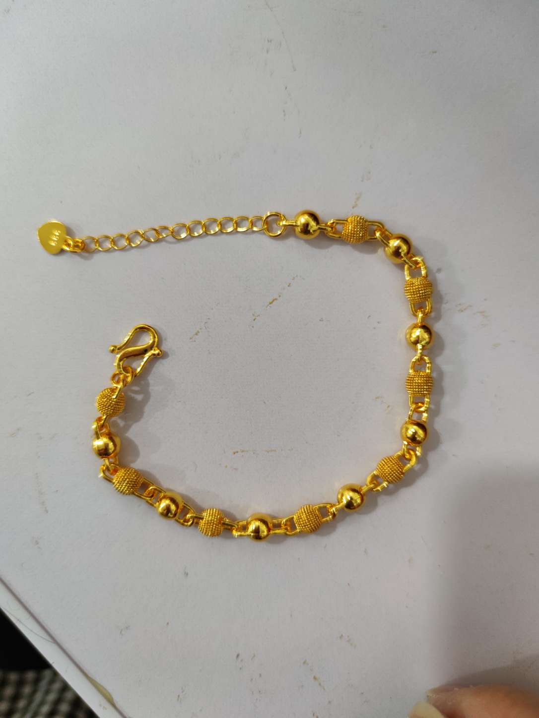 镀金保色流行时尚珠子手链    金饰精品多款首饰时尚百搭女款项链手链耳钉配饰礼品细节图
