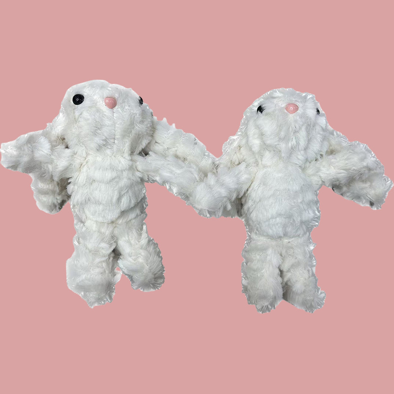 Long-haired rabbit plush long-eared rabbit animal plush toys, souvenirs, ins creative dolls, cartoon accessories, pendants, plush figurines, keychains, cloth dolls, cute decorative gifts, claw machine factory direct sales details Picture