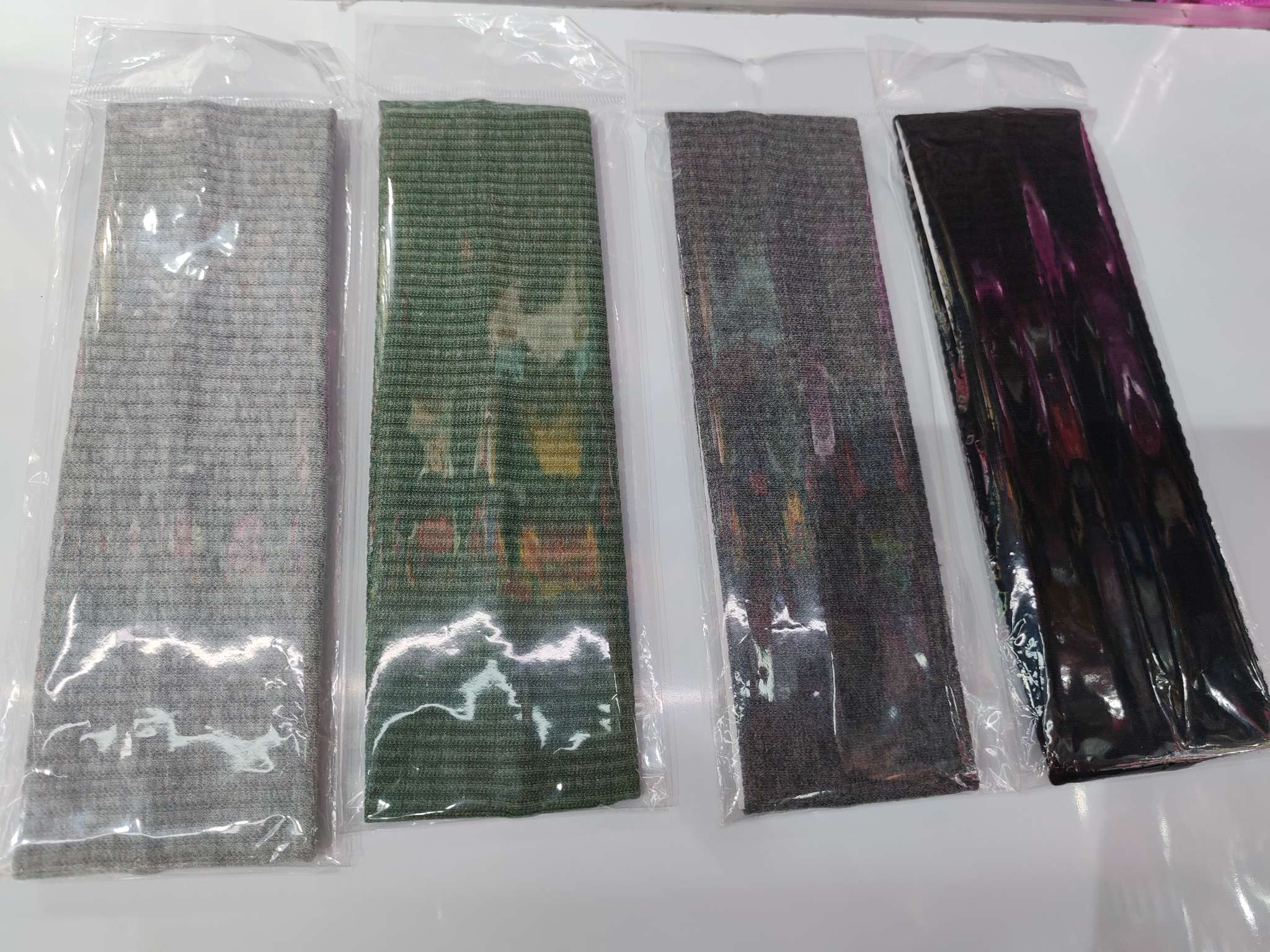 欧美风格发带丝巾飘带运动头饰SPA手勾三角巾多功能发带女款