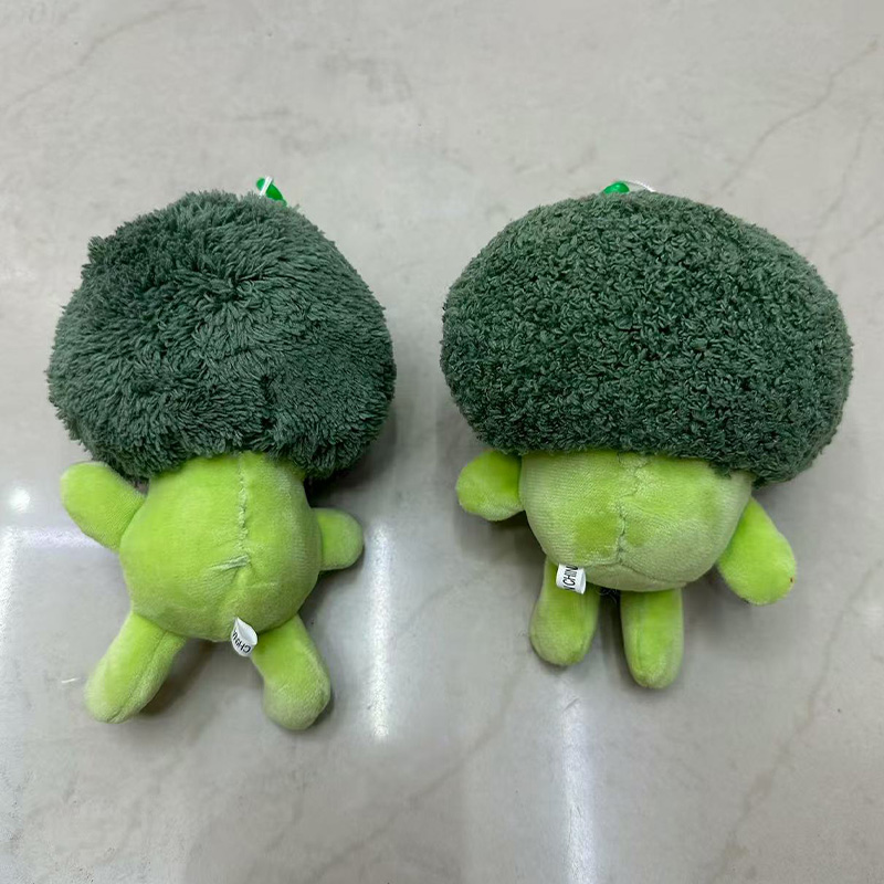 拟人西兰花蔬菜毛绒玩具创意玩偶卡通周边挂件毛绒公仔挂件钥匙扣布偶挂件可爱装饰礼物夹娃娃机厂家直销详情3