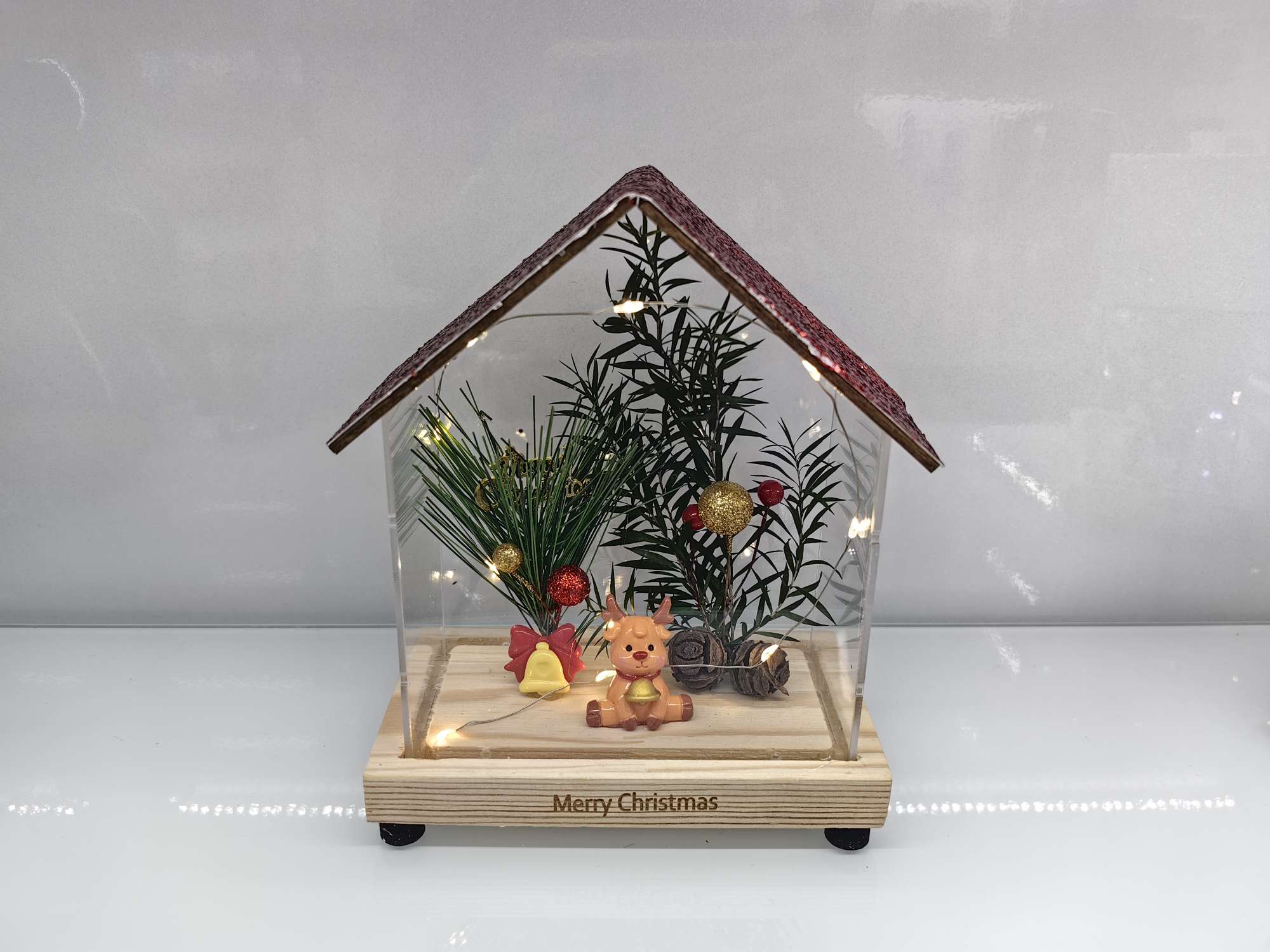 办公圣诞文化装饰品圣诞树圣诞用品节日装饰圣诞灯圣诞节布置详情图4