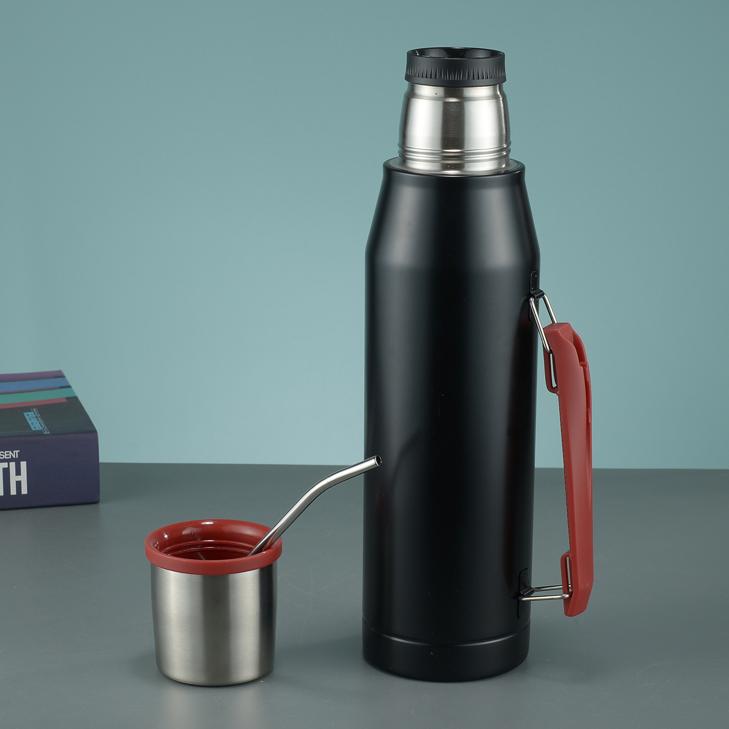 New large pot 1400ml insulated pot, insulated cup 304 double-layer stainless steel portable vacuum insulated pot, water bottle insulated flask pic 5