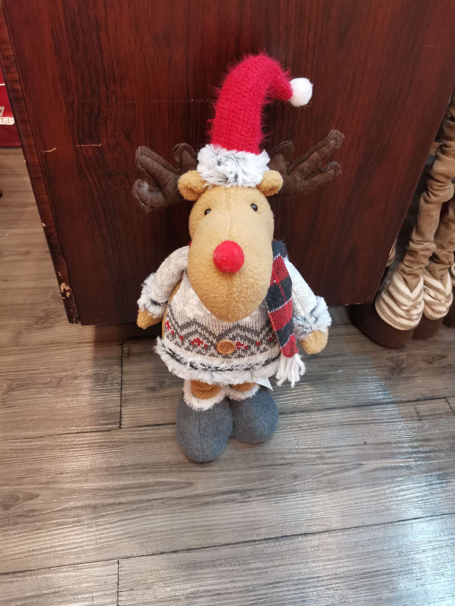 044雪人 老人 麋鹿站姿伸缩款  圣诞装饰工艺品详情图2