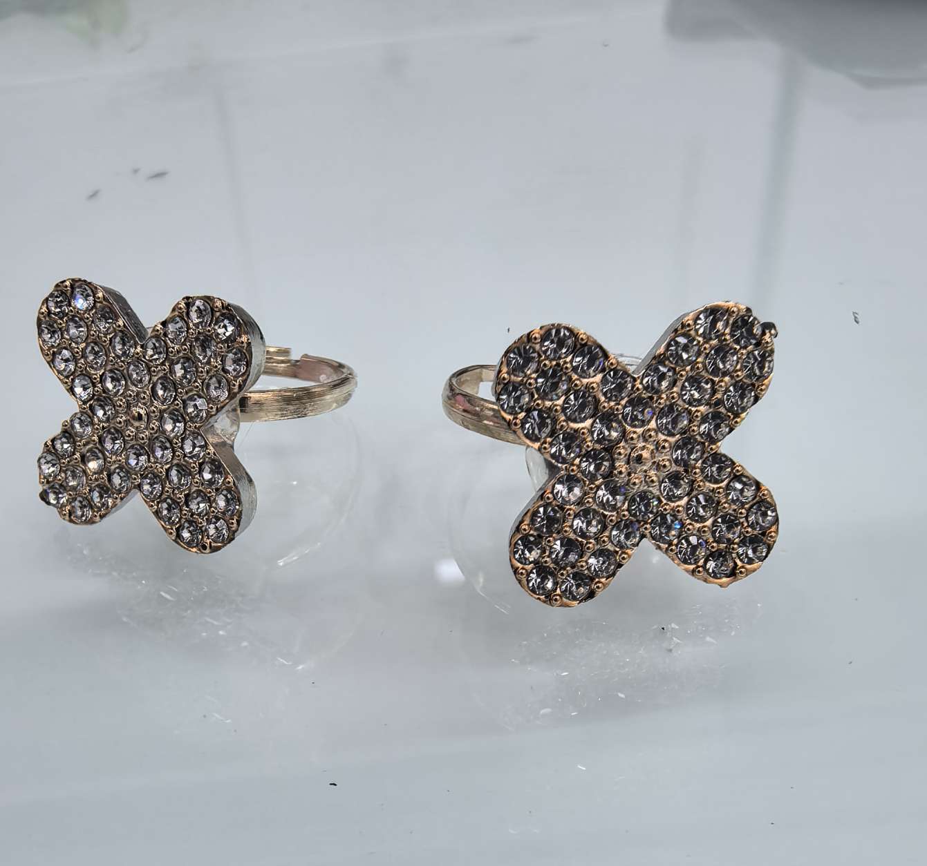 儿童饰品儿童手饰合金戒指指甲片可爱短款串珠凤绳地摊货产品图