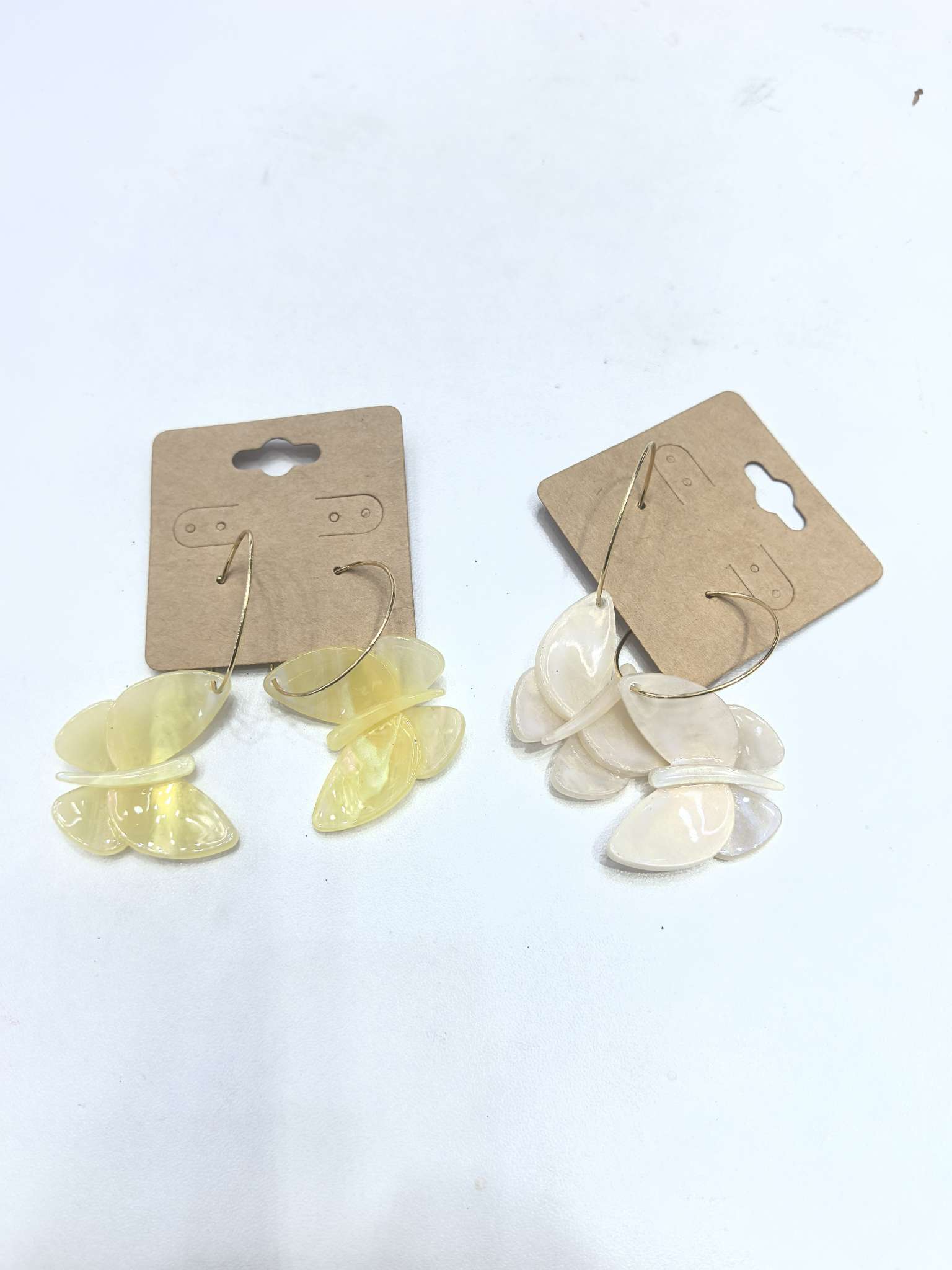 时尚蝴蝶板材造型耳环耳饰简约气质耳环女韩版百搭耳饰品潮流款饰品