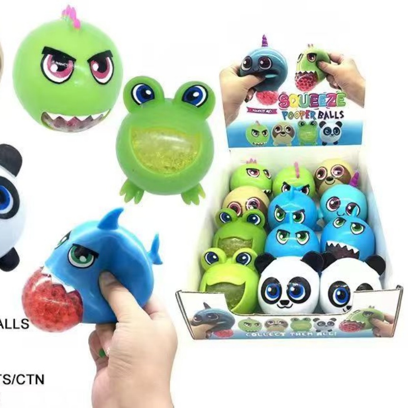 TPR's new cross-border creative three-eyed monster bubble-blowing keychain stress-relieving toy