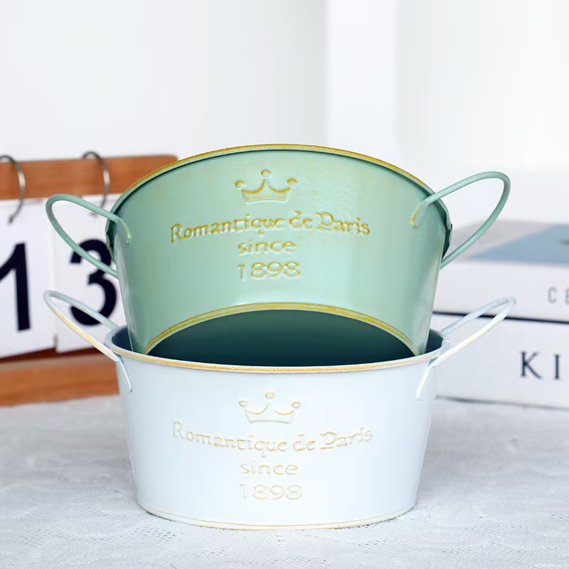 1 bucólico vintage hacer macetas viejas cubos de hojalata cubos de flores suculentas floristería conjuntos combinados arreglo floral cubos de flores Specification image
